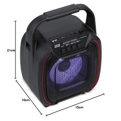 Modernista SoundBox 80 Wireless Portable BT Speaker with USB Pen Drive Slot, 3.5mm AUX Input, Micro SD Card Slot, Built in FM, BT5.0,Carry Handle, LED Modernista SoundBox 80 Wireless Portable BT Speaker with USB Pen Drive Slot, 3.5mm AUX Input, Micro SD Card Slot, Built in FM, BT5.0,Carry Handle, LED