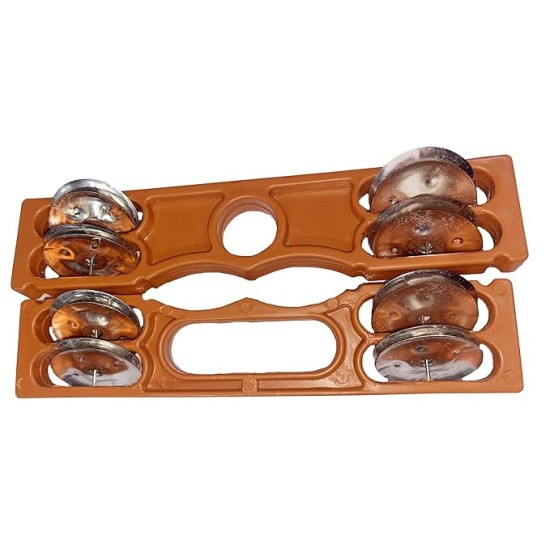 GT manufacture Professinal Mango wood Nut & Bold fitting Dholak with Manjira&Khartal Free(Brown) GT manufacture Professinal Mango wood Nut & Bold fitting Dholak with Manjira&Khartal Free(Brown)