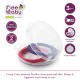 BeeBaby Loops Shape Soft Silicone Teether for 6 to 12 Months with Carry Case, BPA Free Teething Toy for Babies with Textured Surface for Soothing Gums. 100% Food Grade (Loops - Pink_Violet) Pack of 2 BeeBaby Loops Shape Soft Silicone Teether for 6 to 12 Months with Carry Case, BPA Free Teething Toy for Babies with Textured Surface for Soothing Gums. 100% Food Grade (Loops - Pink_Violet) Pack of 2