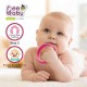 BeeBaby Loops Shape Soft Silicone Teether for 6 to 12 Months with Carry Case, BPA Free Teething Toy for Babies with Textured Surface for Soothing Gums. 100% Food Grade (Loops - Pink_Violet) Pack of 2 BeeBaby Loops Shape Soft Silicone Teether for 6 to 12 Months with Carry Case, BPA Free Teething Toy for Babies with Textured Surface for Soothing Gums. 100% Food Grade (Loops - Pink_Violet) Pack of 2