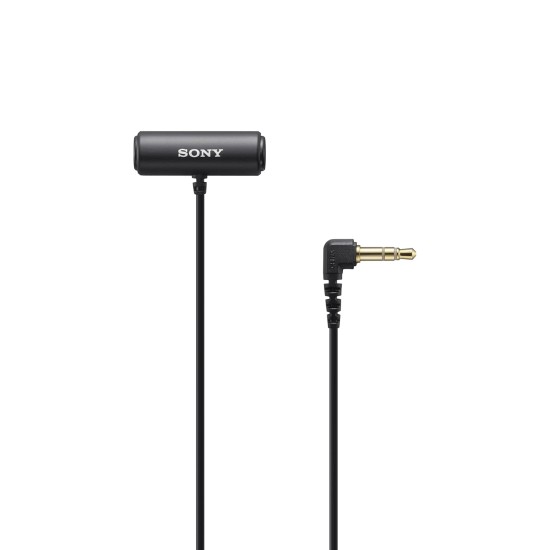 Sony Stereo Lavalier Auxiliary Microphone ECM-LV1 (Compact, Flexible, Vlogging, Content Creation, Audio) - Black Sony Stereo Lavalier Auxiliary Microphone ECM-LV1 (Compact, Flexible, Vlogging, Content Creation, Audio) - Black