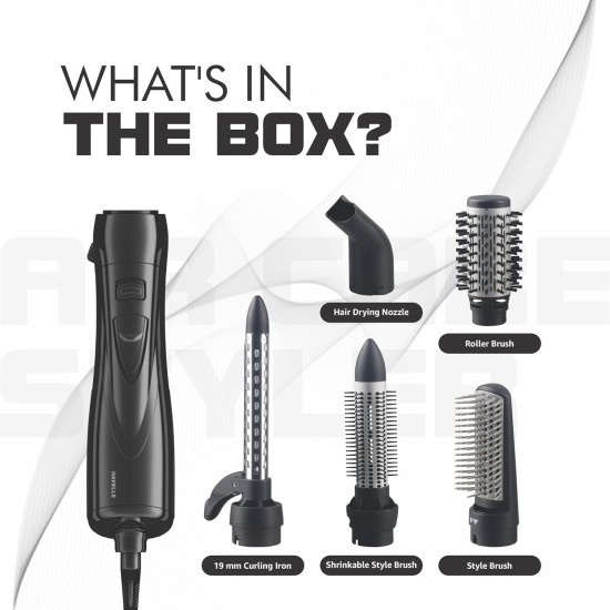 Havells 1000 Watts Air Care Volumizer Hair Dryer | Pre-Styling Half Brush, Stylish Curlers, Smoothening Roller Brush | Suitable For All Hair Types | Black | Hc4085 Havells 1000 Watts Air Care Volumizer Hair Dryer | Pre-Styling Half Brush, Stylish Curlers, Smoothening Roller Brush | Suitable For All Hair Types | Black | Hc4085