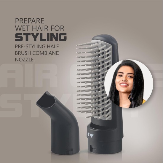 Havells 1000 Watts Air Care Volumizer Hair Dryer | Pre-Styling Half Brush, Stylish Curlers, Smoothening Roller Brush | Suitable For All Hair Types | Black | Hc4085 Havells 1000 Watts Air Care Volumizer Hair Dryer | Pre-Styling Half Brush, Stylish Curlers, Smoothening Roller Brush | Suitable For All Hair Types | Black | Hc4085
