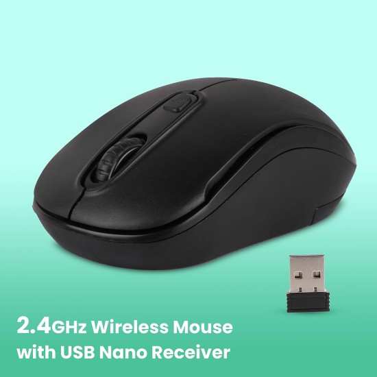 ZEBRONICS Zeb-Dash Plus 2.4GHz High Precision Wireless Mouse with up to 1600 DPI ZEBRONICS Zeb-Dash Plus 2.4GHz High Precision Wireless Mouse with up to 1600 DPI