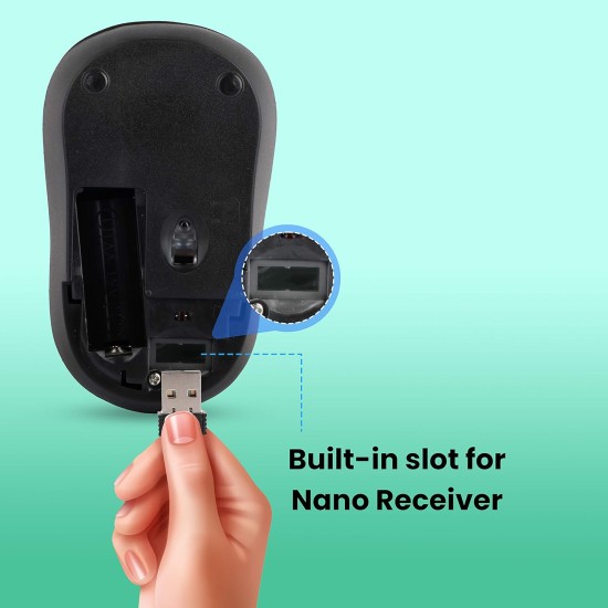 ZEBRONICS Zeb-Dash Plus 2.4GHz High Precision Wireless Mouse with up to 1600 DPI ZEBRONICS Zeb-Dash Plus 2.4GHz High Precision Wireless Mouse with up to 1600 DPI