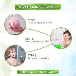 Mamaearth Agent Apple Body Wash For Kids - 300 ml | Infused with Apple Extract and Oat Protein | Gently Cleanses Skin, Dermatologically Tested, SLS/SLES and Paraben Free