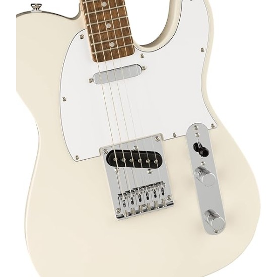 Fender Squier Affinity Tele Olympic White 0378200505 - Laurel Wood