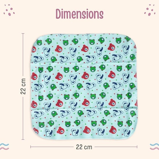 LuvLap Hosiery Cotton Cloth Premium Baby Washcloth for New Born, Washable (22 cm x 22 cm), Reusable, Absorbent, Extra Soft Face Towels/Washcloth for Babies, Starfish Print, Pack of 7 Pcs, Multicolour LuvLap Hosiery Cotton Cloth Premium Baby Washcloth for New Born, Washable (22 cm x 22 cm), Reusable, Absorbent, Extra Soft Face Towels/Washcloth for Babies, Starfish Print, Pack of 7 Pcs, Multicolour