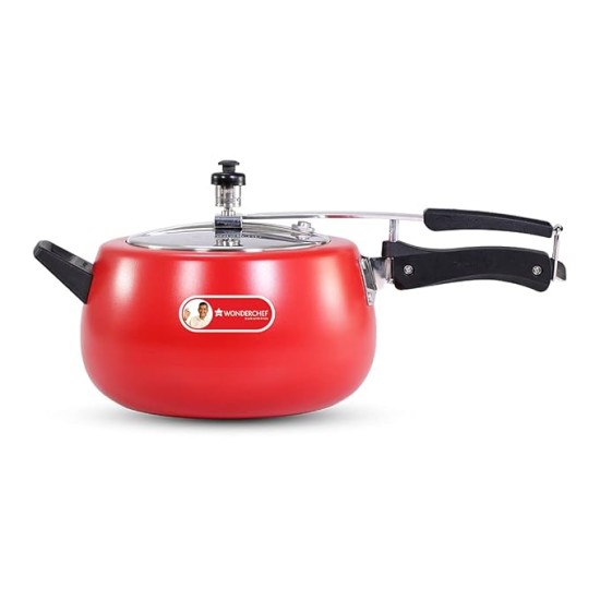 Wonderchef Regalia Pressure Cooker Inner Lid_Red_5L