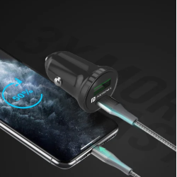 Portronics Car Power Mini, 18W USB Port, Fast Charging Adapter Compatible with Cars for iPhone & Android Smartphone (Black) Portronics Car Power Mini, 18W USB Port, Fast Charging Adapter Compatible with Cars for iPhone & Android Smartphone (Black)