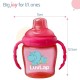 Luvlap Hippo Spout Sipper for Infant/Toddler, 225ml, Anti-Spill Sippy Cup with Soft Silicone Spout BPA Free, 6m+ (Pink)
