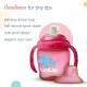 Luvlap Hippo Spout Sipper for Infant/Toddler, 225ml, Anti-Spill Sippy Cup with Soft Silicone Spout BPA Free, 6m+ (Pink)