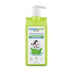 Mamaearth Milky Soft Body Wash for Babies with Oats, Milk and Calendula (400 ml)