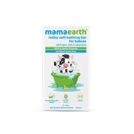 Mamaearth Milky Soft Bathing Bar For Babies - 75 g x 2 | Infused with Oats, Milk and Calendula | Gently Cleanses Skin, Keeps Skin Soft & Smooth, Mild & Gentle Formula, Dermatologically Tested