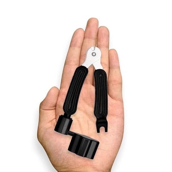 JUAREZ 3-In-1 Guitar String Winder And Cutter, Multifunctional Guitar String Pin Puller, Guitar Repairing and Adjustment Tool, Black (JRSW200BK) JUAREZ 3-In-1 Guitar String Winder And Cutter, Multifunctional Guitar String Pin Puller, Guitar Repairing and Adjustment Tool, Black (JRSW200BK)