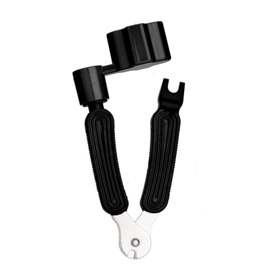 JUAREZ 3-In-1 Guitar String Winder And Cutter, Multifunctional Guitar String Pin Puller, Guitar Repairing and Adjustment Tool, Black (JRSW200BK) JUAREZ 3-In-1 Guitar String Winder And Cutter, Multifunctional Guitar String Pin Puller, Guitar Repairing and Adjustment Tool, Black (JRSW200BK)