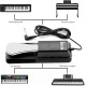 Juarez Piano Sustain Pedal, Keyboard Sustain Pedal for Digital Piano Electronic Keyboard MIDI Synthesizer, Sturdy Durable, with Polarity Switch Juarez Piano Sustain Pedal, Keyboard Sustain Pedal for Digital Piano Electronic Keyboard MIDI Synthesizer, Sturdy Durable, with Polarity Switch