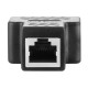 BigPlayer RJ45 Splitter T Adapter 3 Female Coupler 1 Port Female to 2 Port Female socket Y adapter interface Ethernet cable 8P8C extender plug LAN network connector for CAT5, CAT5E, CAT6, CAT7 - Black (MST-1496)