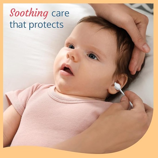 LuvLap Baby Comfy Safety Tip Cotton Buds with Ear Cleaning Protection, Unbleached Cotton, Pack of 100 Sticks,200 Buds White