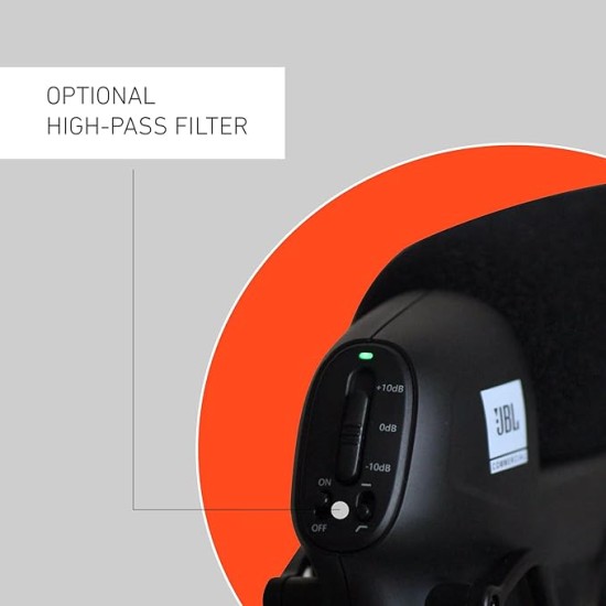 JBL Commercial Cssg20 On-Wired Camera Shotgun Condenser Microphone For Cameras & Smartphones Ideal For Youtubers, Vloggers, News Gathering, Content Creation