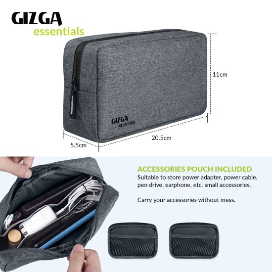 Gizga Essentials laptopss Bag Sleeve Case Cover Pouch for 15.6 Inch laptopsss for Men & Women, Padded laptopss Compartment, Free Accessories Pouch, Premium Zipper Closure, Water Repellent Nylon Fabric, Grey Gizga Essentials laptopss Bag Sleeve Case Cover Pouch for 15.6 Inch laptopsss for Men & Women, Padded laptopss Compartment, Free Accessories Pouch, Premium Zipper Closure, Water Repellent Nylon Fabric, Grey