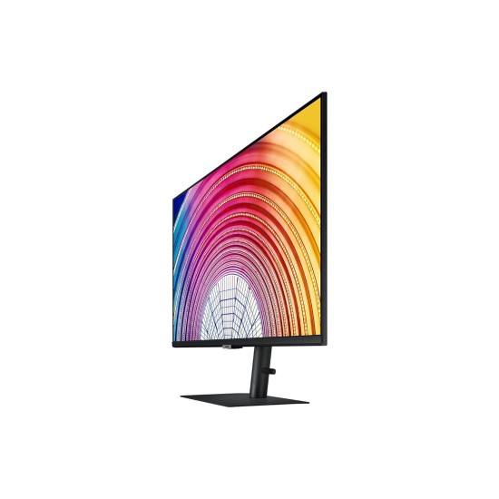 Samsung 32-inch(80cm) QHD Monitor, Bezel Less Design, 1 Billion Colors, HDR10, HAS, Intelligent Eye Care, AMD FreeSync™, FSC-Certified, Energy Saving (LS32A600NWWXXL, Black)