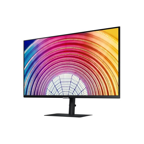 Samsung 32-inch(80cm) QHD Monitor, Bezel Less Design, 1 Billion Colors, HDR10, HAS, Intelligent Eye Care, AMD FreeSync™, FSC-Certified, Energy Saving (LS32A600NWWXXL, Black)