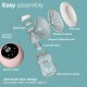 LuvLap Adore Double Electric Breast Pump with Dual Mode, 2 Phase - Stimulation & Expression, Soft Silicone Cushion, Rechargeable Battery, Single Breast Pump Electrical, BPA Free LuvLap Adore Double Electric Breast Pump with Dual Mode, 2 Phase - Stimulation & Expression, Soft Silicone Cushion, Rechargeable Battery, Single Breast Pump Electrical, BPA Free