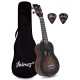 Juarez JRZ23UK/NA 23" Concert Size Ukulele Kit, AQUILA Strings, Sapele Body, Rosewood Fingerboard, Matte Finish, with Bag and Picks, Natural Brown (21 INCH, Brown Sunburst) Juarez JRZ23UK/NA 23" Concert Size Ukulele Kit, AQUILA Strings, Sapele Body, Rosewood Fingerboard, Matte Finish, with Bag and Picks, Natural Brown (21 INCH, Brown Sunburst)