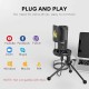 MAONO AU-PM461TS Condenser USB Mic for PC, YouTube Recording, Gaming, Podcasting. All-in-one Microphone Kit with Mic Gain, Metal Pop Filter, and Shock Mount, Black MAONO AU-PM461TS Condenser USB Mic for PC, YouTube Recording, Gaming, Podcasting. All-in-one Microphone Kit with Mic Gain, Metal Pop Filter, and Shock Mount, Black