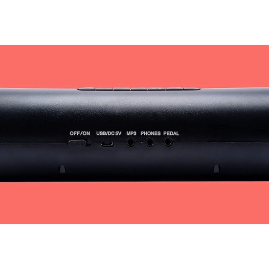 Powerpak G3001L-R Electronic Drum Kit | Built-In Li-Battery 2000mAh & Roll Up Drum Pad | Portable Rechargeable with Built-In Dual Speaker | 2x Pedals/2x Sticks (Rainbow)