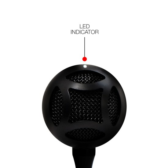 JBL Commercial CSUM06 Mini USB Unidirectional Microphone for Content Creation, Conference Calls, Presentations & Online Classes (Black)