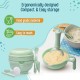 LuvLap 9 in 1 Baby Food Masher Mill, Food Grinder Cum Processor, with Multifunction Textured Mashing & Filtering Plates, with Serving Bowl (Light Green)