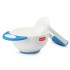 LuvLap Baby Food Grinding Cum Feeding Bowl, Portable Baby Food Masher & Serving Bowl for Baby weaning Food Preparation (Pack of 1 Set,White & Blue)