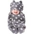 OYO BABY Blankets New Born Babies | Pack of 1, Super Soft Baby Wrapper Baby Sleeping Bag for Boys,Girls, Babies (76cm x 70cm, 0-6 Months, Fleece, skin friendly, Star Grey)