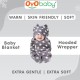 OYO BABY Blankets New Born Babies | Pack of 1, Super Soft Baby Wrapper Baby Sleeping Bag for Boys,Girls, Babies (76cm x 70cm, 0-6 Months, Fleece, skin friendly, Star Grey)