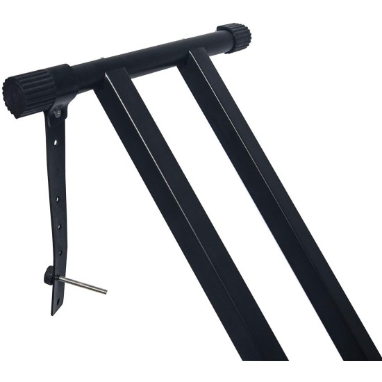 TECHTEST Adjustable Piano Stand X Type Adjustable Keyboard Stand Dual Braced Support Legs with Locking Straps
