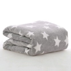 OYO BABY New Born Super Soft Baby Blanket for Baby (100cm x 75cm, Star Blue, Fleece, Lightweight) All Season | 0-24 Months | Sleeping Bag | Nursing Baby Gifts