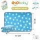 OYO BABY New Born Super Soft Baby Blanket for Baby (100cm x 75cm, Star Blue, Fleece, Lightweight) All Season | 0-24 Months | Sleeping Bag | Nursing Baby Gifts