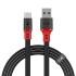 boAt Type C A750 6.5A Flat Super Fast Charging Cable w/Stress Resistance, Upto 65W/6.5Amp & Compatible w/Xiaomi, Oneplus, Samsung, Vivo, Oppo,480 Mbps Data Transmission Speed(Rebellious Black), 1.5M