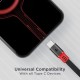 boAt Type C A750 6.5A Flat Super Fast Charging Cable w/Stress Resistance, Upto 65W/6.5Amp & Compatible w/Xiaomi, Oneplus, Samsung, Vivo, Oppo,480 Mbps Data Transmission Speed(Rebellious Black), 1.5M
