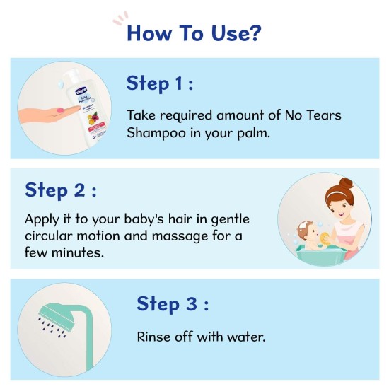 Chicco Baby Moments Shampoo for Tear-Free Bath times, Natural Ingredients, Suitable for baby’s tangle Free, smooth hair, No Phenoxyethanol and Parabens (500ml)