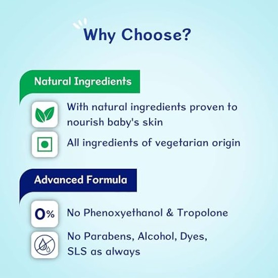 Chicco Baby Moments Mild Body Wash Refresh, New Advanced Formula With Natural Ingredients, No Tears & Soap-Free, Mild Formula For Babys Body Wash, No Phenoxyethanol And Parabens (500Ml)