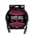 Ernieball 6390 5ft Braided Male Female XLR Microphone Cable Black