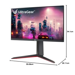 LG 24Gn650 Ultragear Gaming 24 Inch (60 Cm) LCD 1920 x 1080 Pixels IPS Full Hd - 144Hz, 1Ms, G-Sync Compatible, Freesync Premium, Srgb 99%, Hdmi X 2, Display Port, HP Out, HDR 10 (Black) LG 24Gn650 Ultragear Gaming 24 Inch (60 Cm) LCD 1920 x 1080 Pixels IPS Full Hd - 144Hz, 1Ms, G-Sync Compatible, Freesync Premium, Srgb 99%, Hdmi X 2, Display Port, HP Out, HDR 10 (Black)