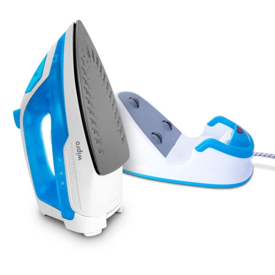 Wipro Vesta1380 Watt Cordless Steam Iron|Scratch Resistant Ceramic Soleplate|Vertical & Horizontal Steaming|Spray & Steamer Function|20Gm/Min Steam|Machine .8G/ Steam Shot|Auto Clean Tech - 1380 Watts Wipro Vesta1380 Watt Cordless Steam Iron|Scratch Resistant Ceramic Soleplate|Vertical & Horizontal Steaming|Spray & Steamer Function|20Gm/Min Steam|Machine .8G/ Steam Shot|Auto Clean Tech - 1380 Watts