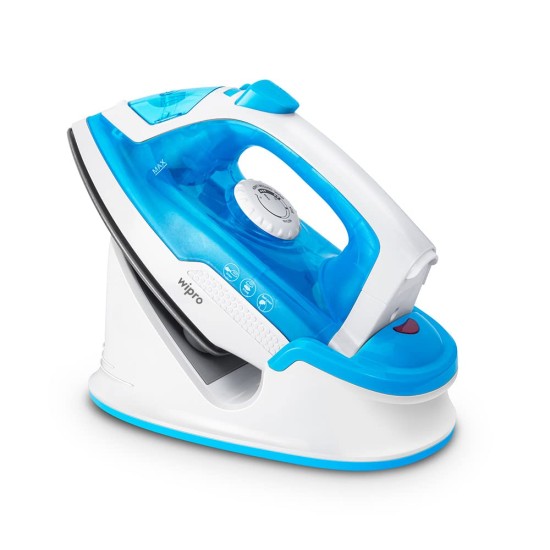 Wipro Vesta1380 Watt Cordless Steam Iron|Scratch Resistant Ceramic Soleplate|Vertical & Horizontal Steaming|Spray & Steamer Function|20Gm/Min Steam|Machine .8G/ Steam Shot|Auto Clean Tech - 1380 Watts Wipro Vesta1380 Watt Cordless Steam Iron|Scratch Resistant Ceramic Soleplate|Vertical & Horizontal Steaming|Spray & Steamer Function|20Gm/Min Steam|Machine .8G/ Steam Shot|Auto Clean Tech - 1380 Watts