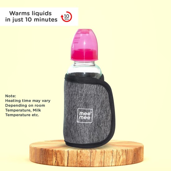 Mee Mee Portable Baby Bottle Warmer 10 Mins to Warm Baby Milk Using with Quick USB Charging (Grey) Mee Mee Portable Baby Bottle Warmer 10 Mins to Warm Baby Milk Using with Quick USB Charging (Grey)
