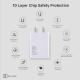 Mi Xiaomi Original 67W Fast Charger Combo/Rapid Charging with Qualcomm Quick Charge 3.0. Includes USB Type-C 6A Fast Charge Cable. Compatable with mobiles, laptops, and Power Banks (White)