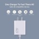 Mi Xiaomi Original 67W Fast Charger Combo/Rapid Charging with Qualcomm Quick Charge 3.0. Includes USB Type-C 6A Fast Charge Cable. Compatable with mobiles, laptops, and Power Banks (White)